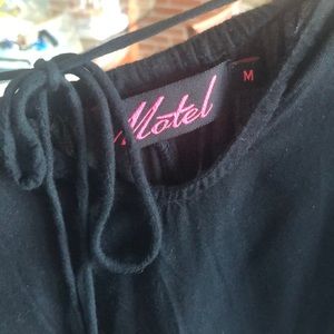 Loose bare shoulder dress